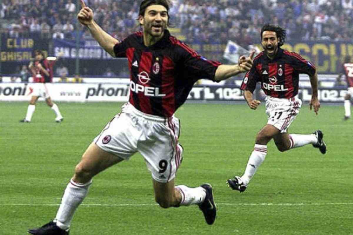 Gianni Comandini, protagonista del 6-0 del Milan all'Inter del 2001