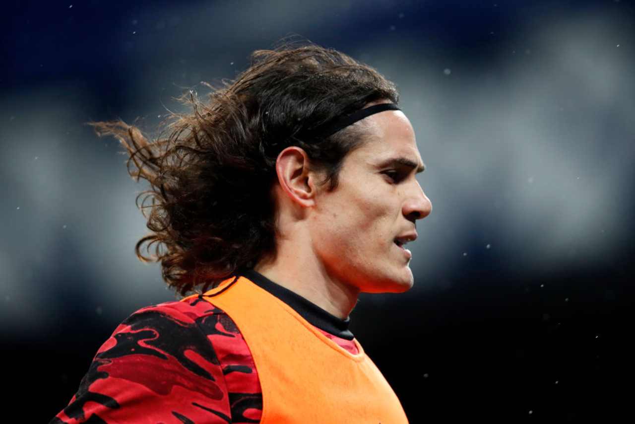 Cavani alle prese con la neve (Getty Images)