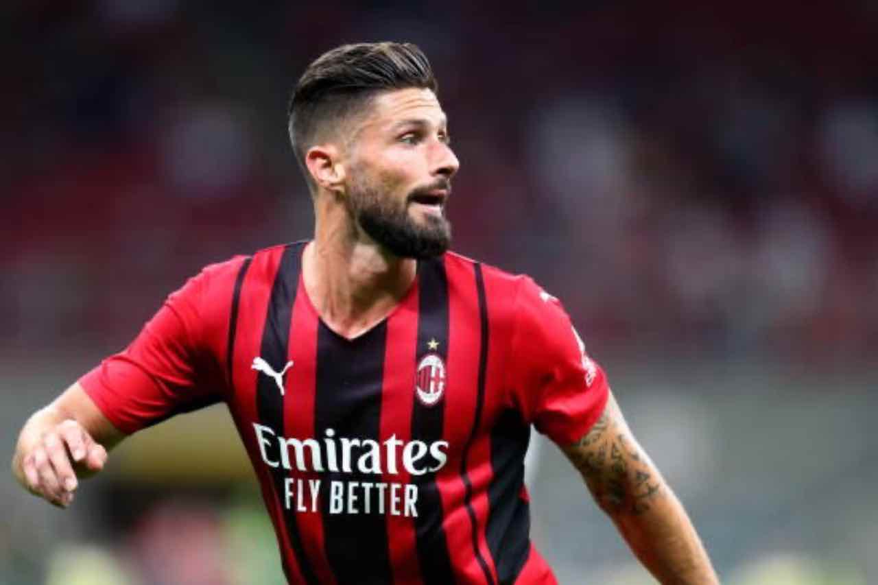 Milan, infortunio Giroud: il bomber tiene in allarme i rossoneri