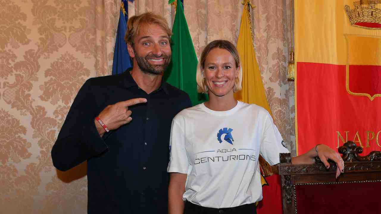 Massimiliano Rosolino e Federica Pellegrini