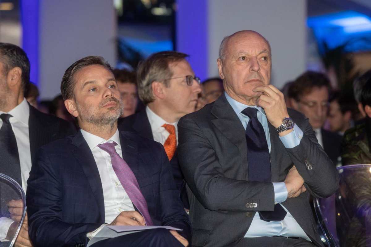 Furlani e Marotta ad un evento sul calcio