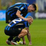 Lautaro Martinez e Dimarco in campo