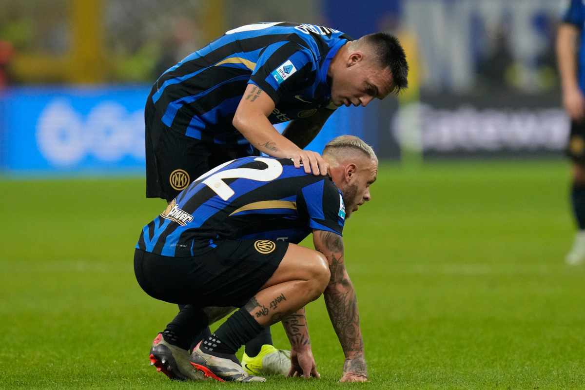 Lautaro Martinez e Dimarco in campo