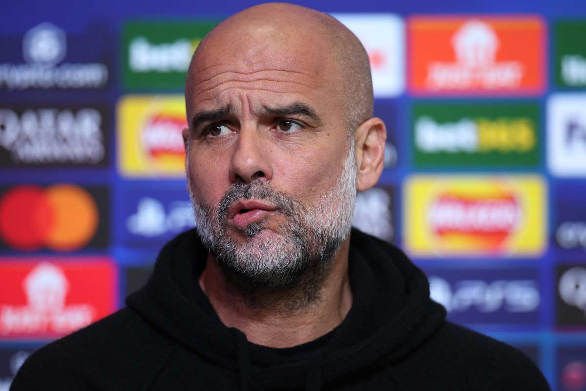 Pep Guardiola perplesso