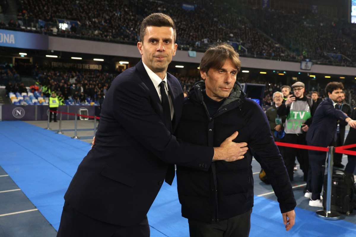 Thiago Motta e Conte si salutano al 'Maradona'